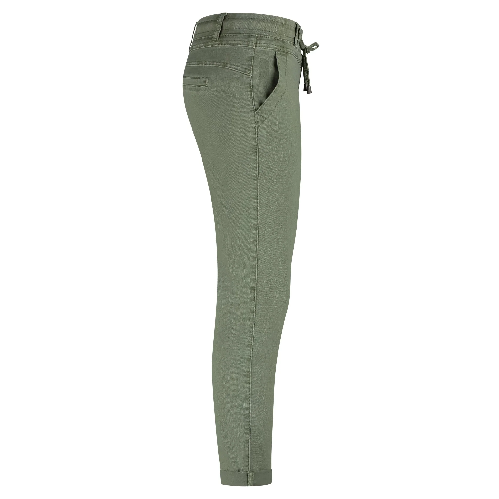 Red Button Tessy Crop Twill Trouser - Image 13