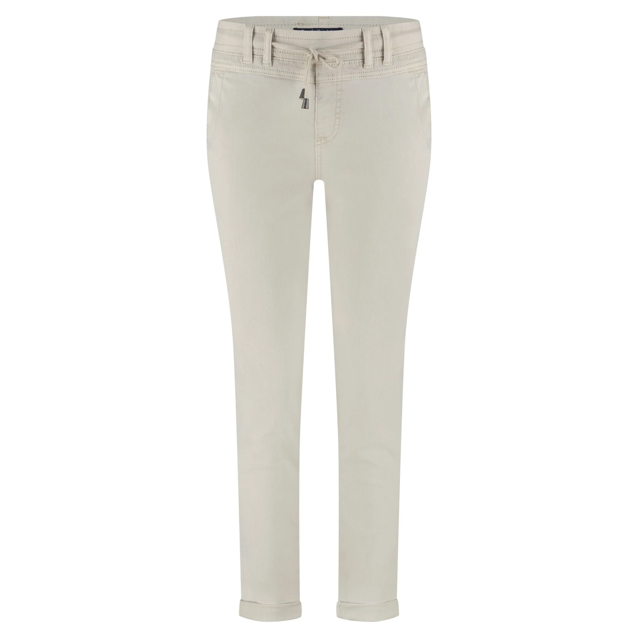 Red Button Tessy Crop Twill Trouser - Image 5