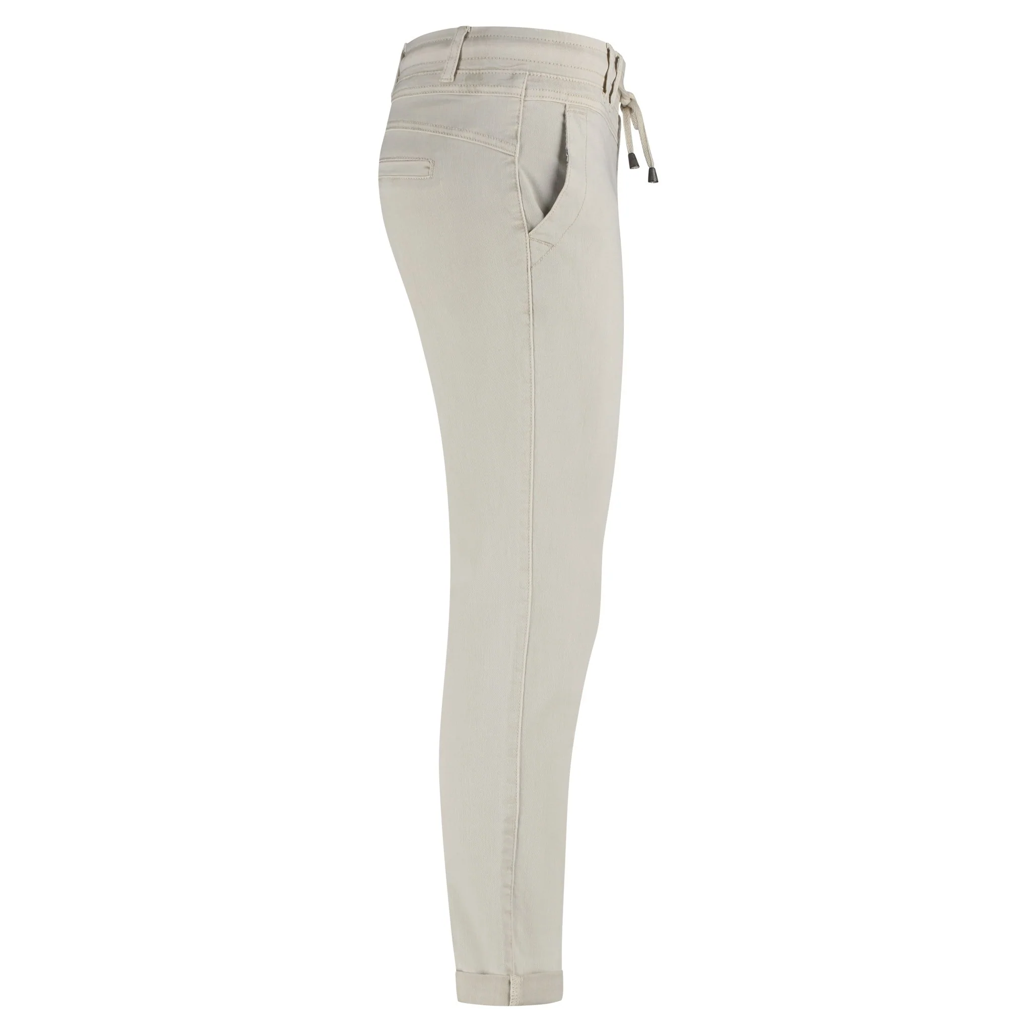 Red Button Tessy Crop Twill Trouser - Image 7