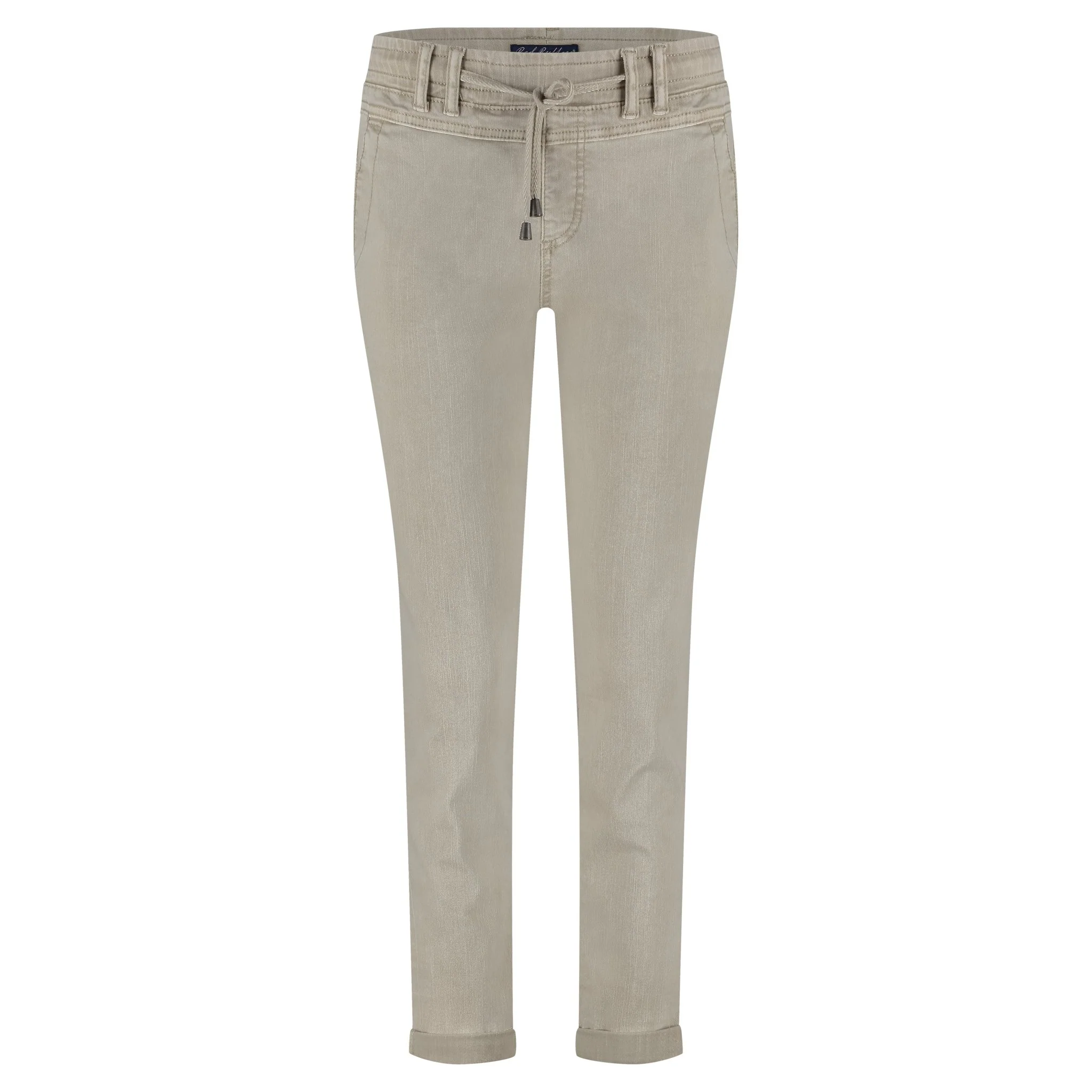 Red Button Tessy Crop Twill Trouser - Image 8
