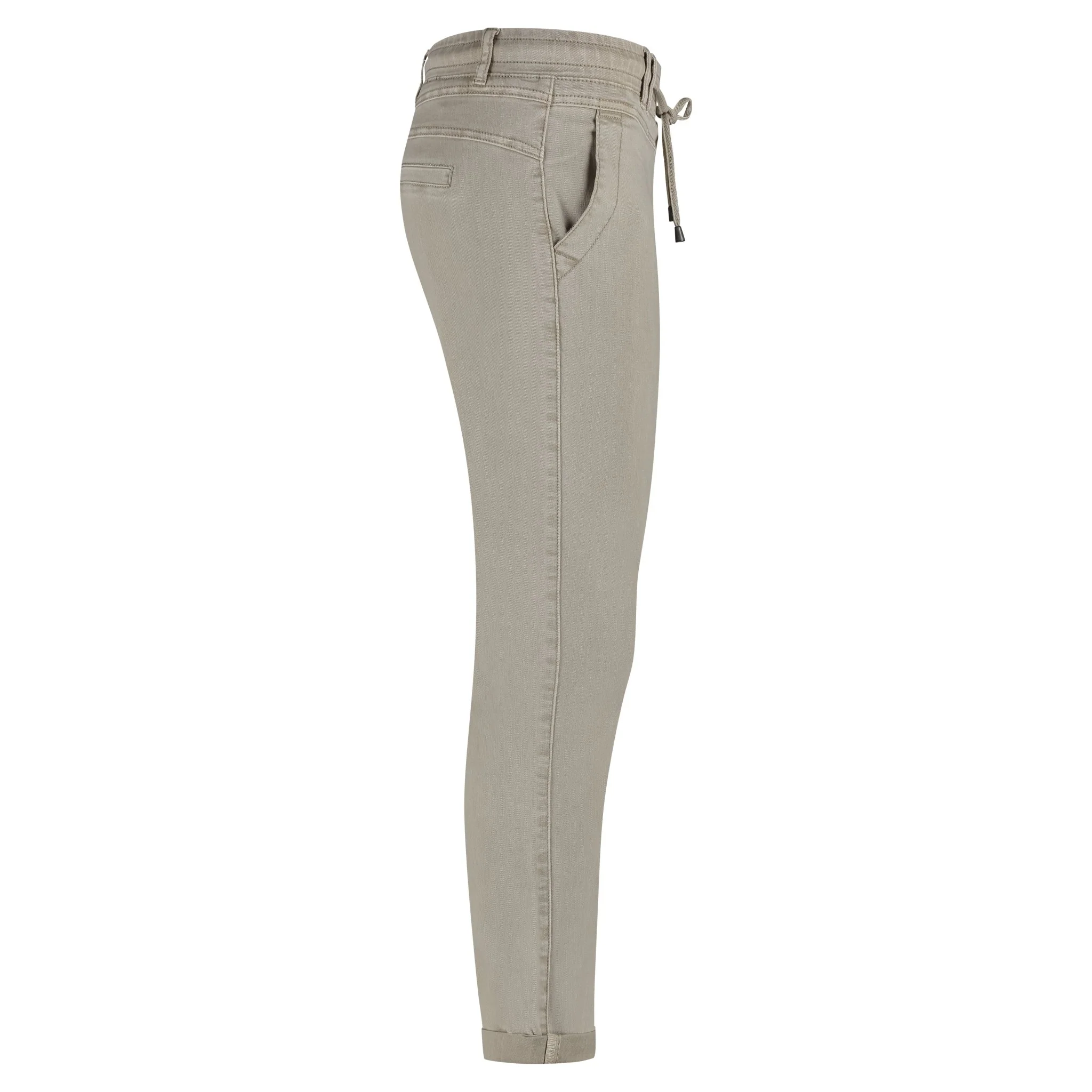 Red Button Tessy Crop Twill Trouser - Image 9