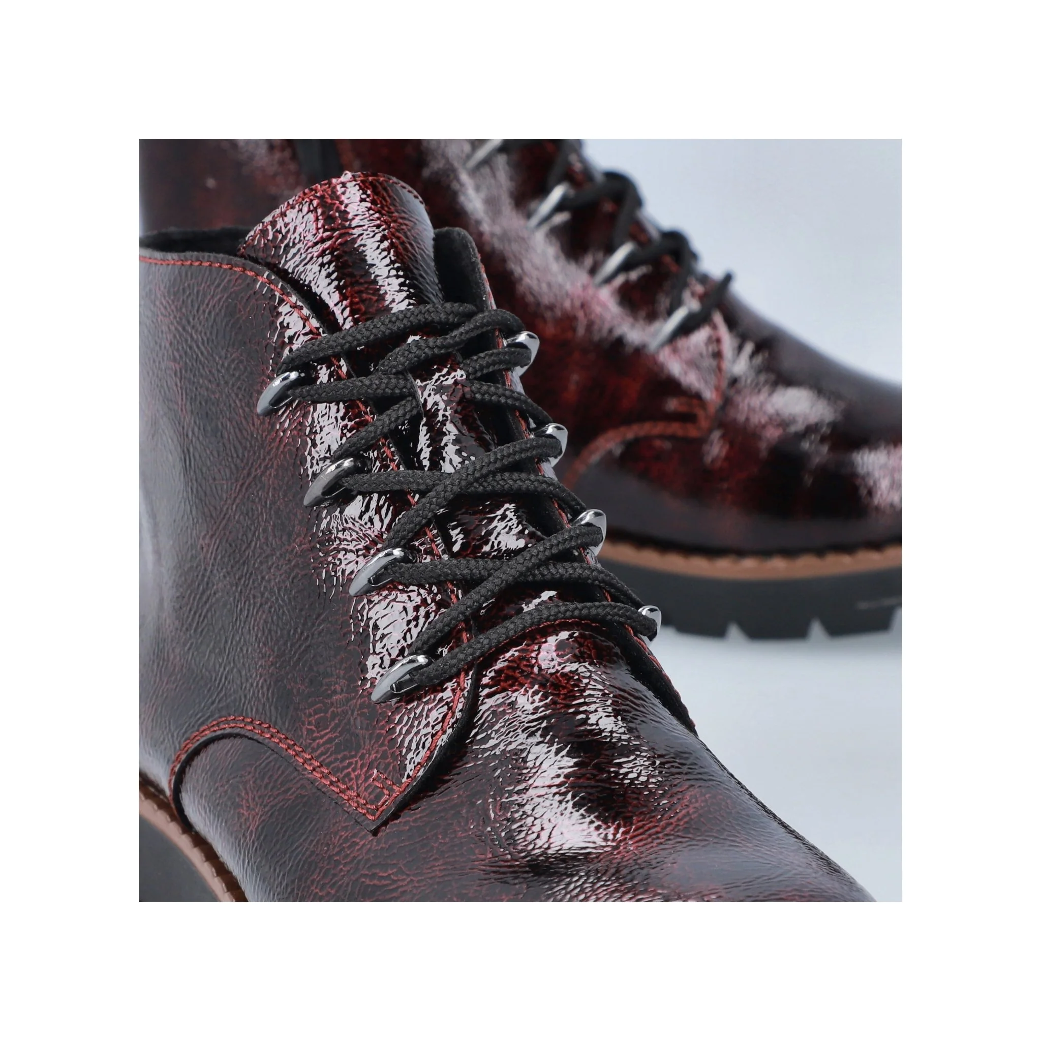 Rieker 44902-35 Ankle Boot Bordeaux’s - Image 11