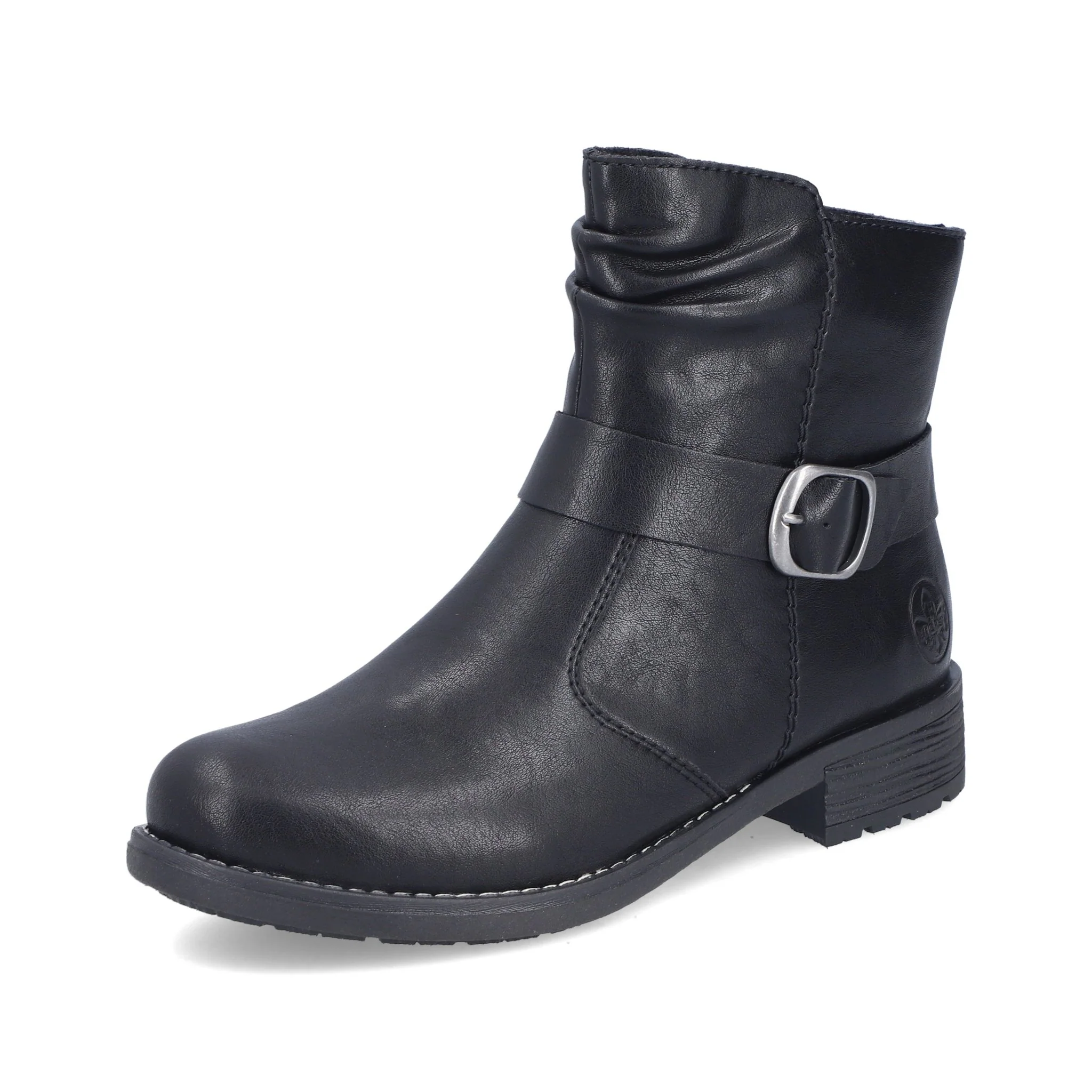 Rieker 79462-00 Buckle Boot Black - Image 11