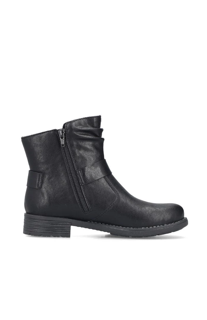 Rieker 79462-00 Buckle Boot Black - Image 2