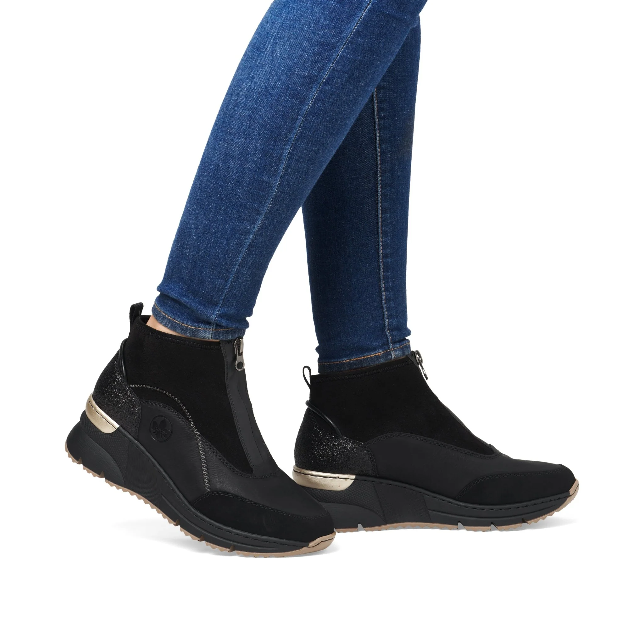 Rieker N6361-00 Black Ladies Boots - Image 10