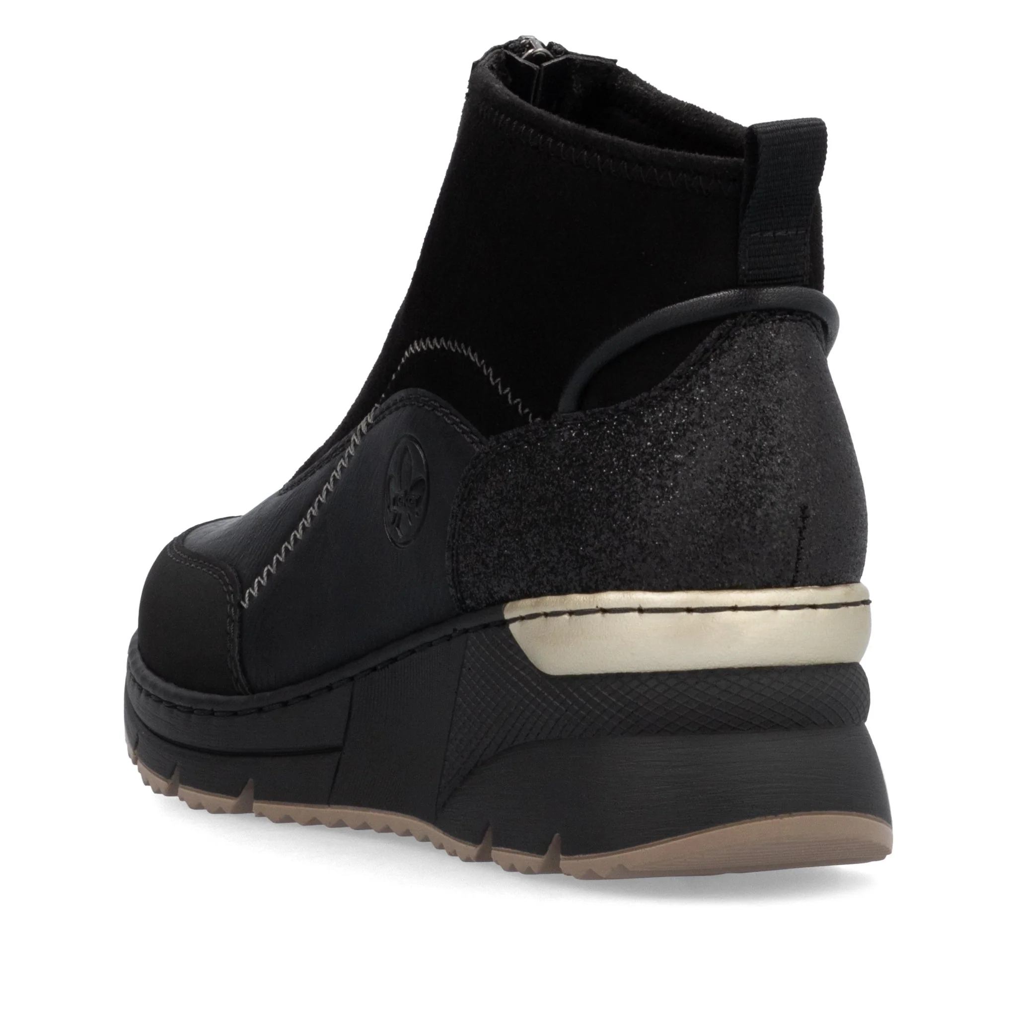 Rieker N6361-00 Black Ladies Boots - Image 3
