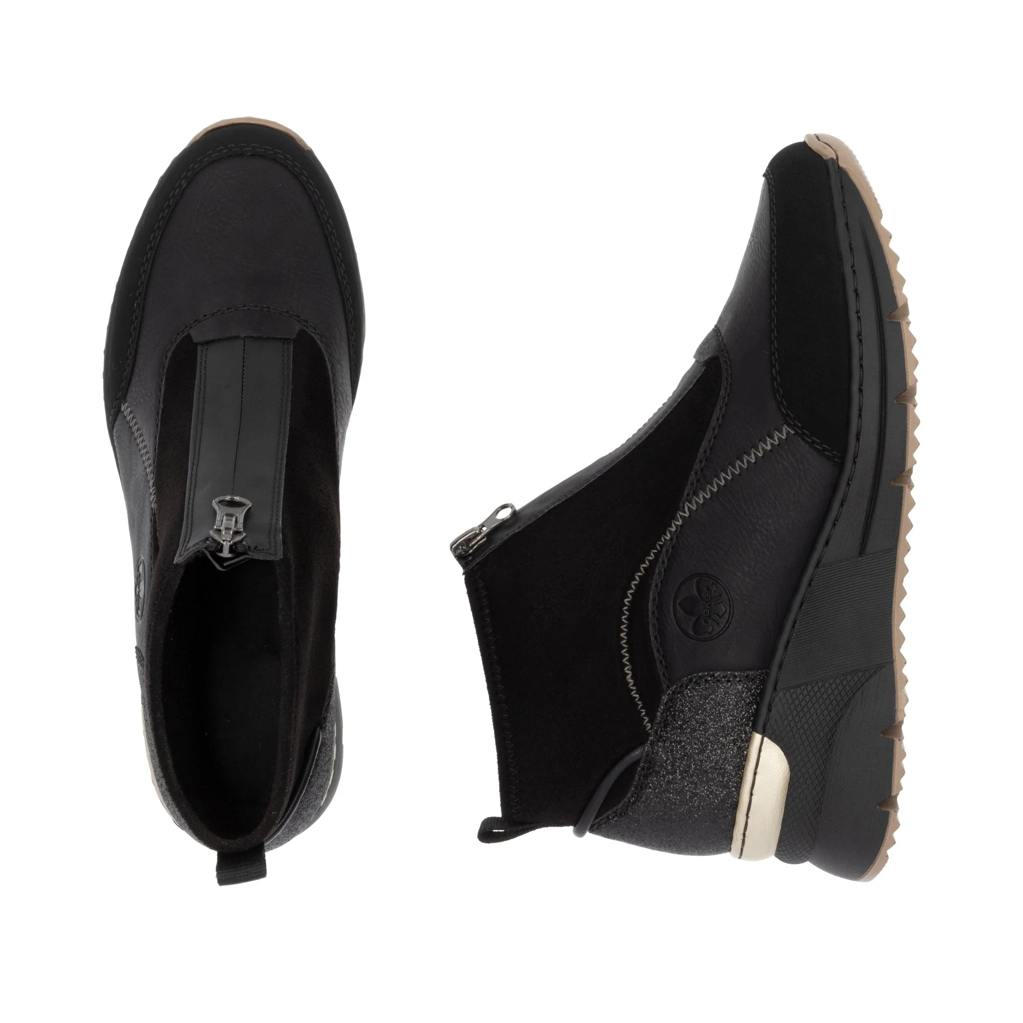 Rieker N6361-00 Black Ladies Boots - Image 9
