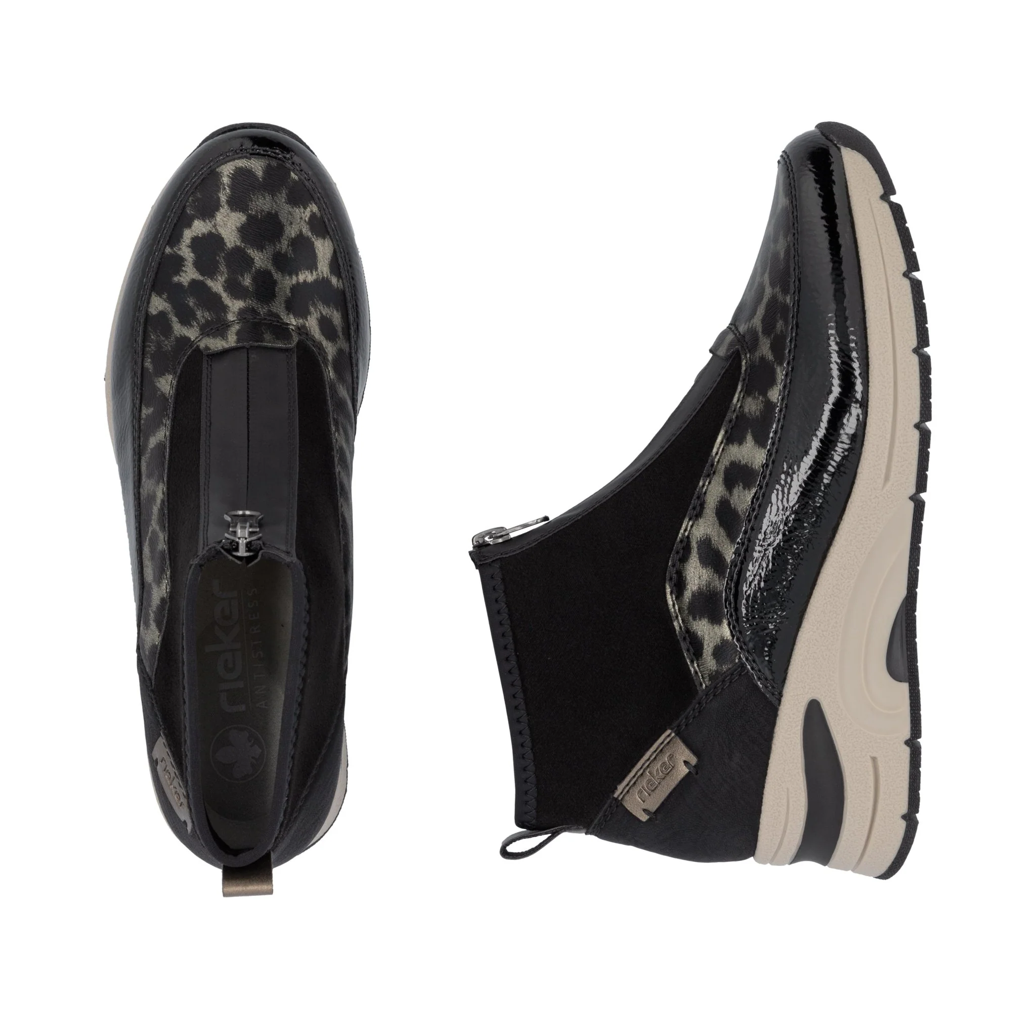Rieker N9362-00 Leopard Print Boots - Image 10