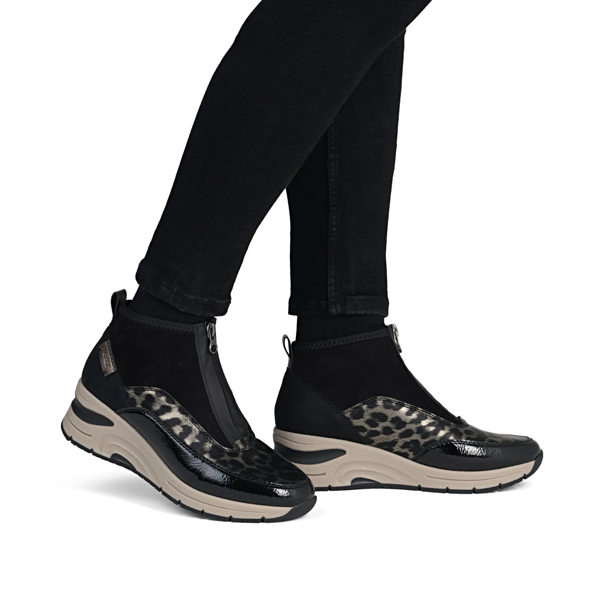 Rieker N9362-00 Leopard Print Boots - Image 11
