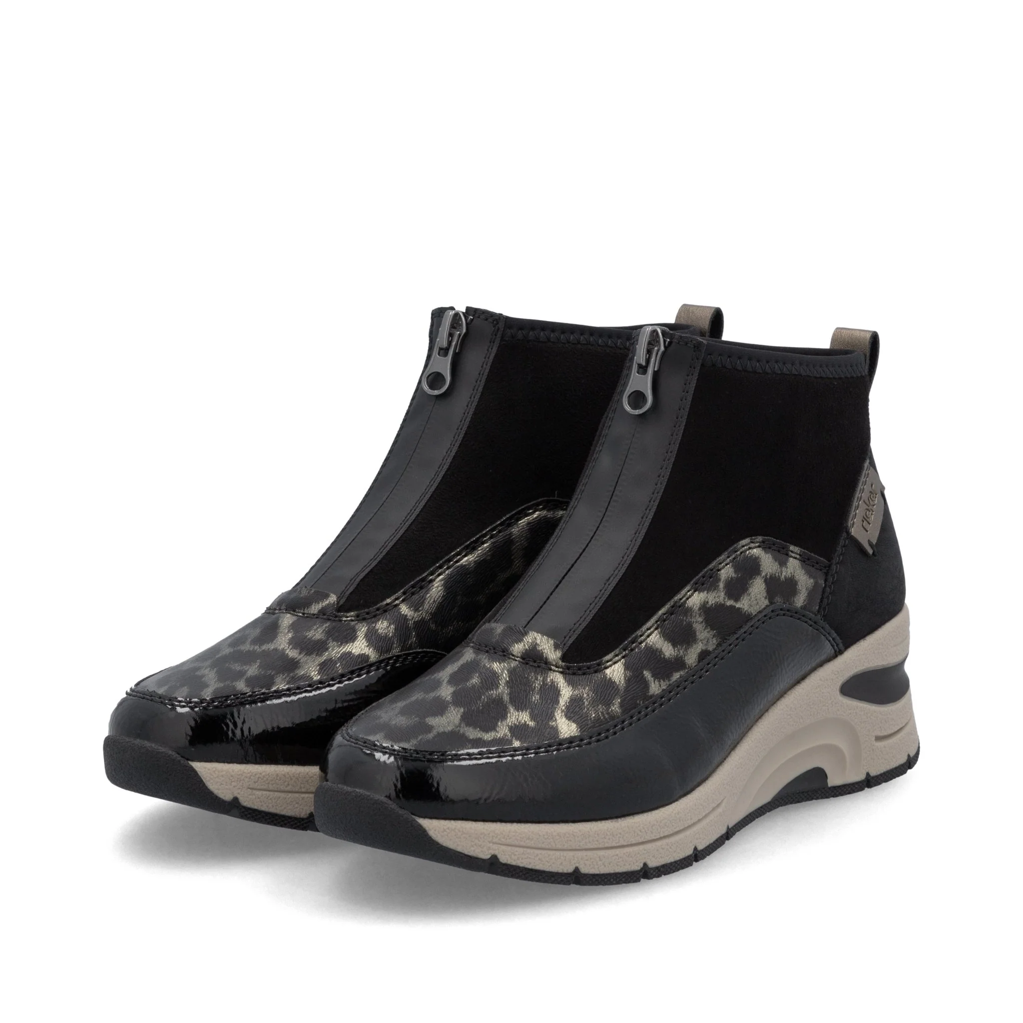 Rieker N9362-00 Leopard Print Boots - Image 9