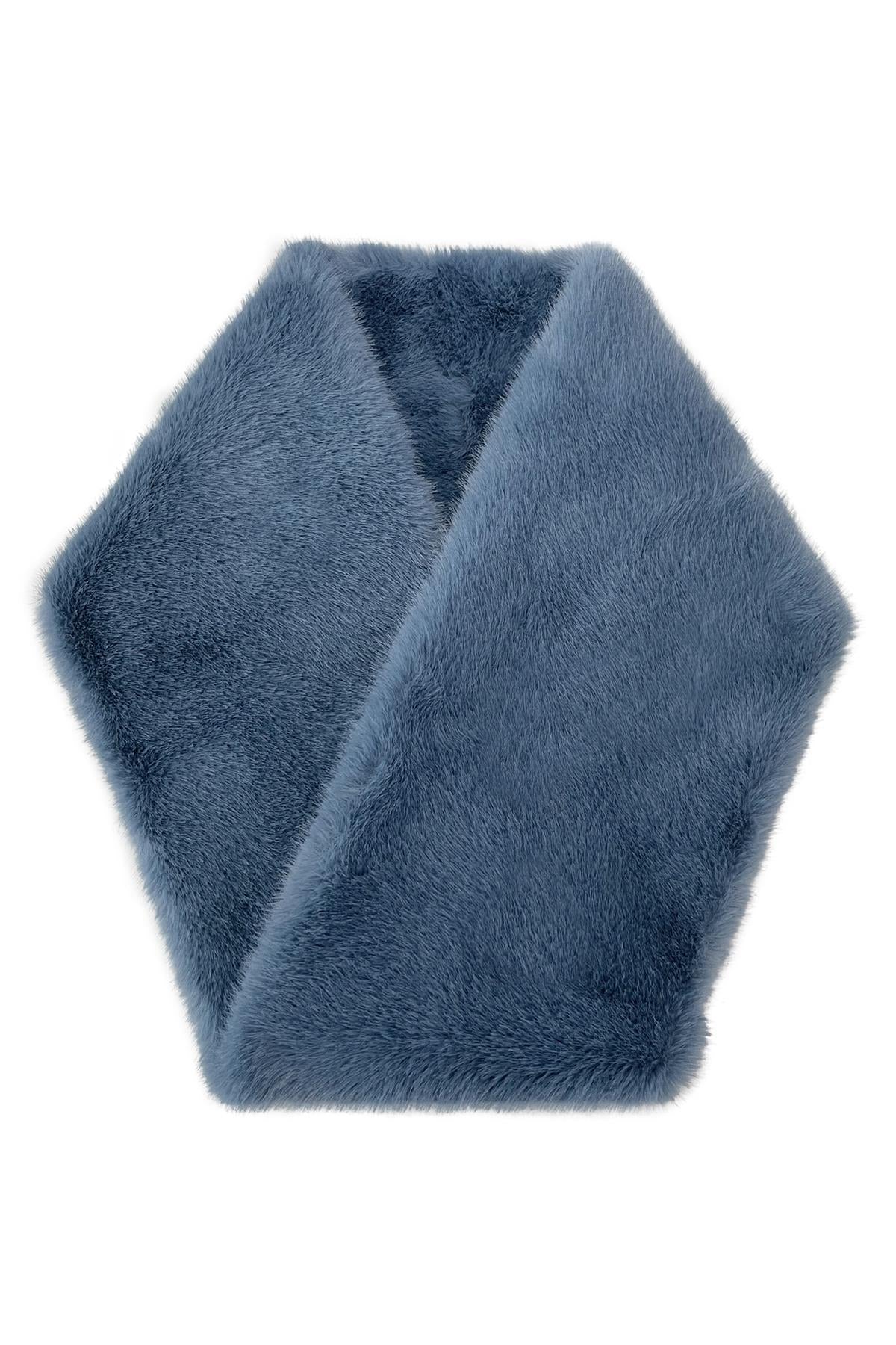 Soft Plain Faux Fur Snood - Image 11