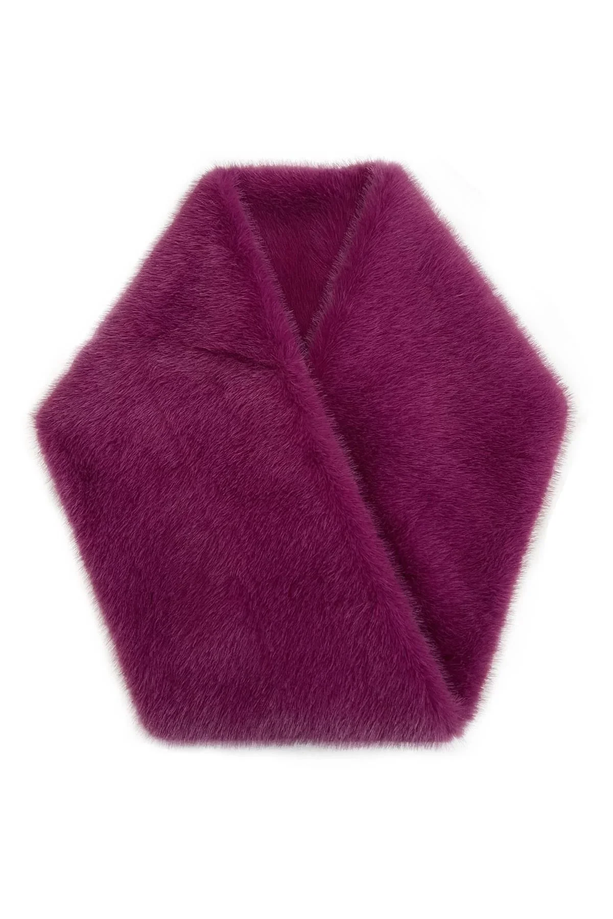 Soft Plain Faux Fur Snood - Image 12