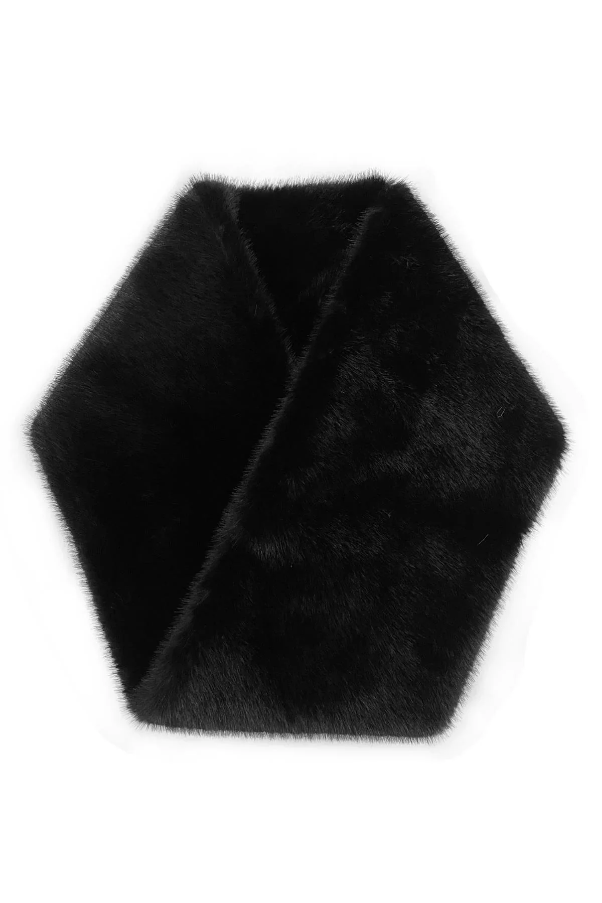 Soft Plain Faux Fur Snood - Image 3