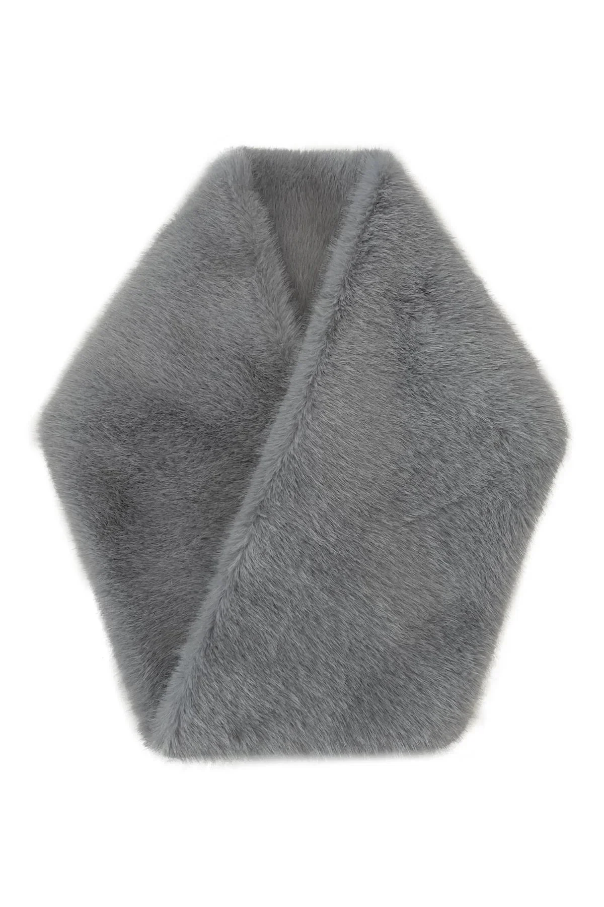 Soft Plain Faux Fur Snood - Image 6