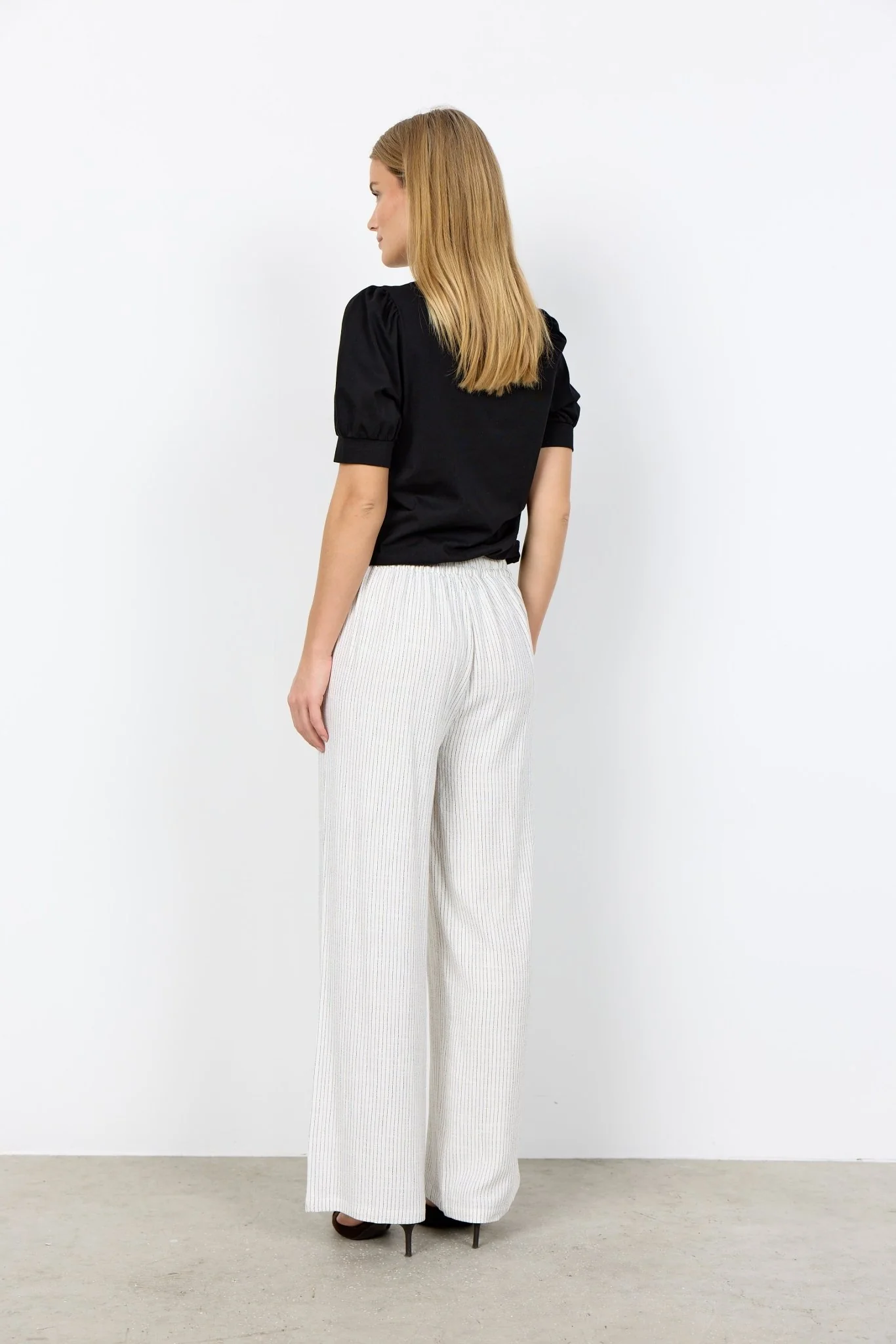 Soya Concept Cannie 2-B Striped Linen Trouser - Image 3