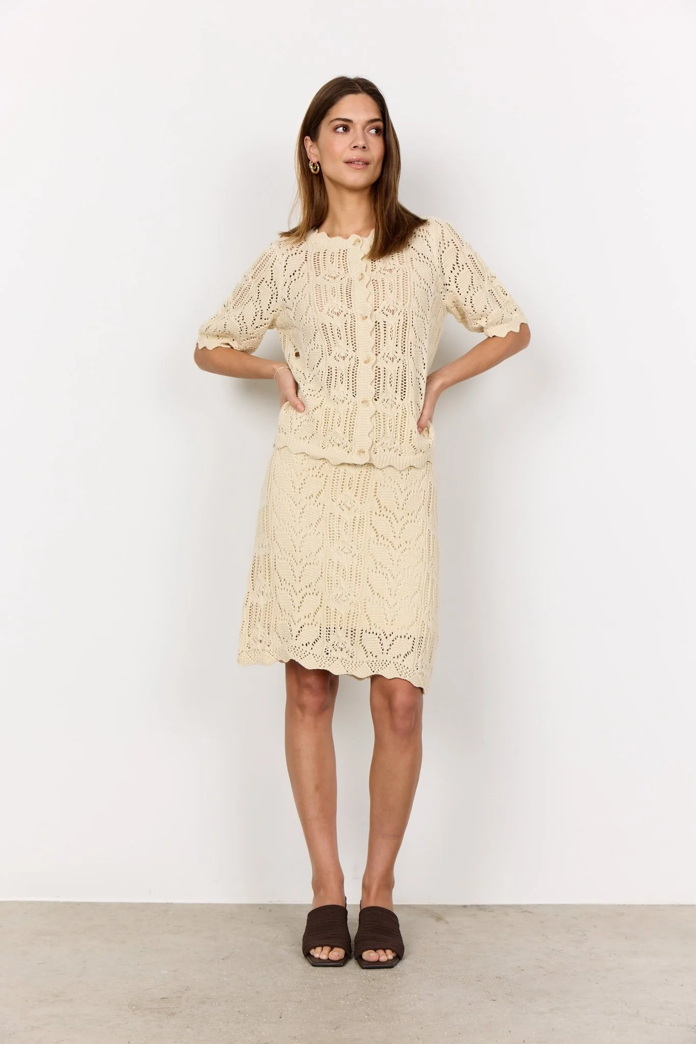 Soya Concept Perry 9 Cardigan Cream - Image 2