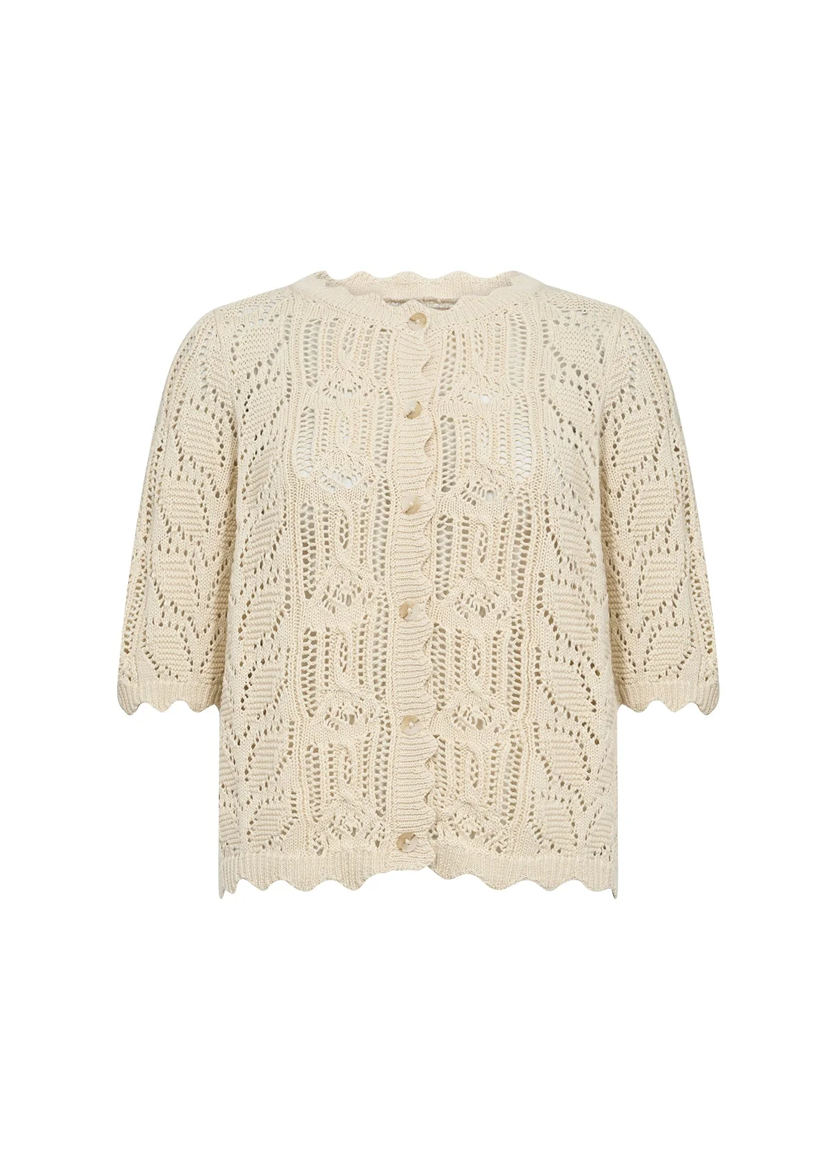 Soya Concept Perry 9 Cardigan Cream - Image 4