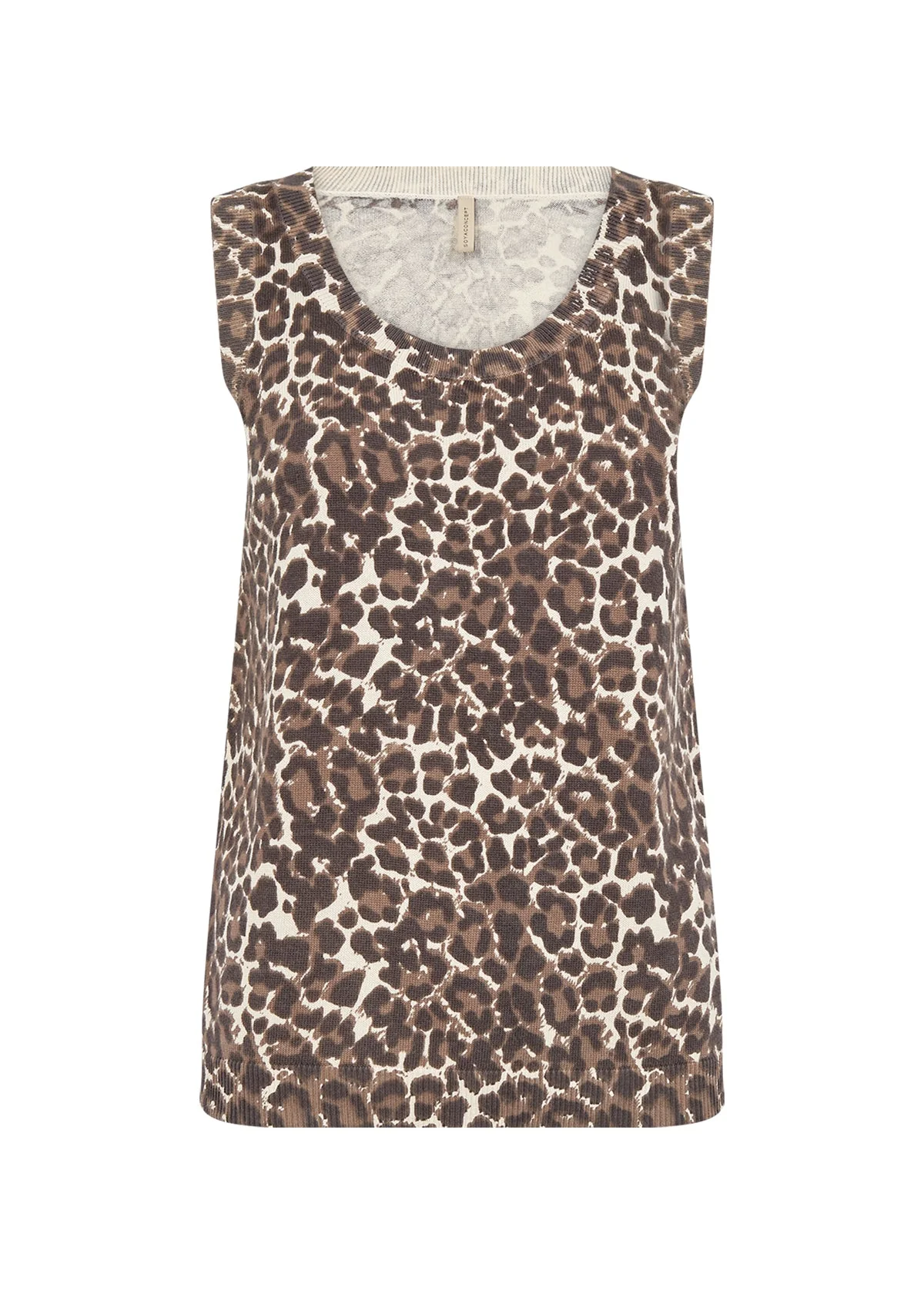 Soya Concept Sati 1 Leopard Print Tank Top