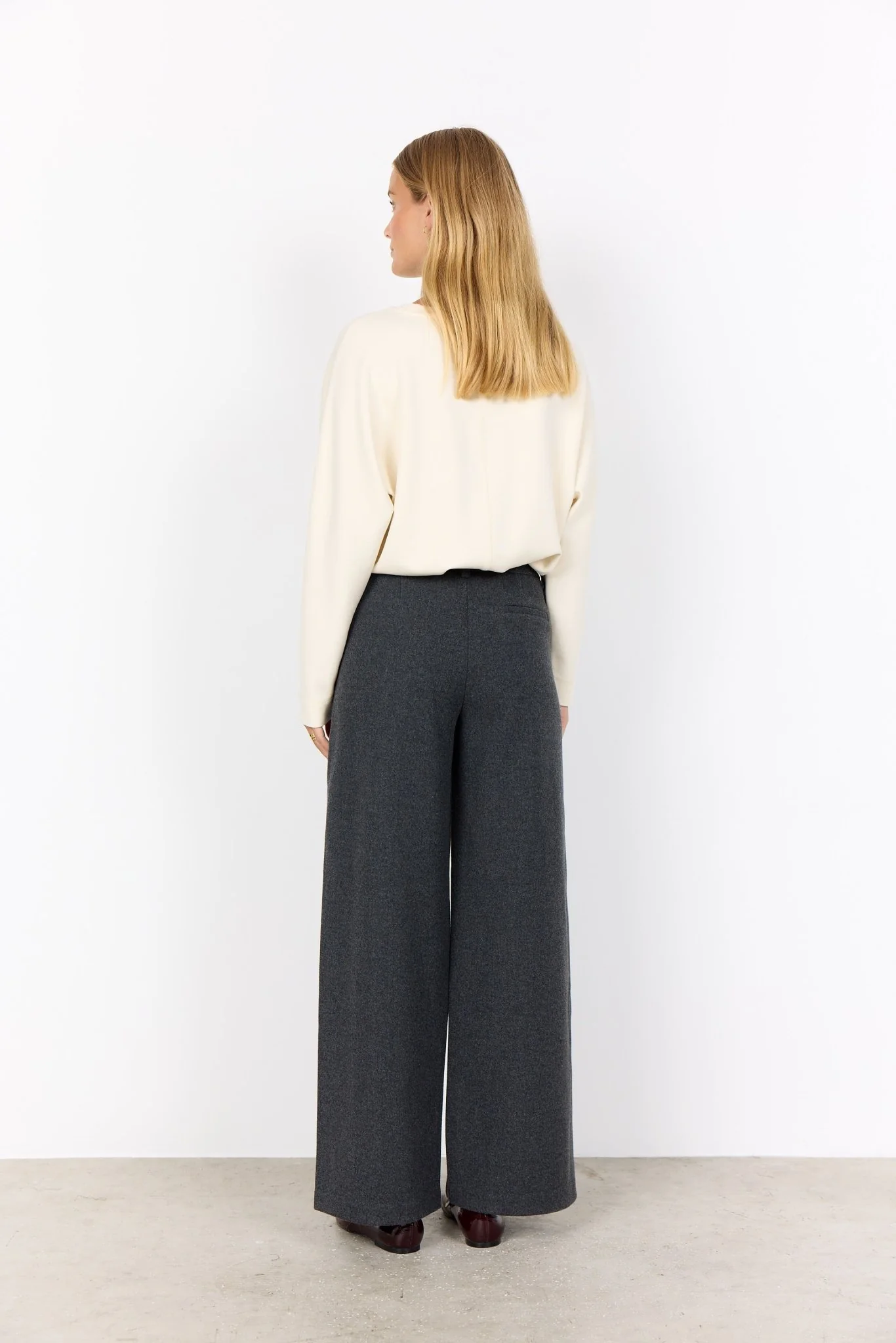 Soya Concept Vagna 5 Wool Trouser Dark Grey - Image 4