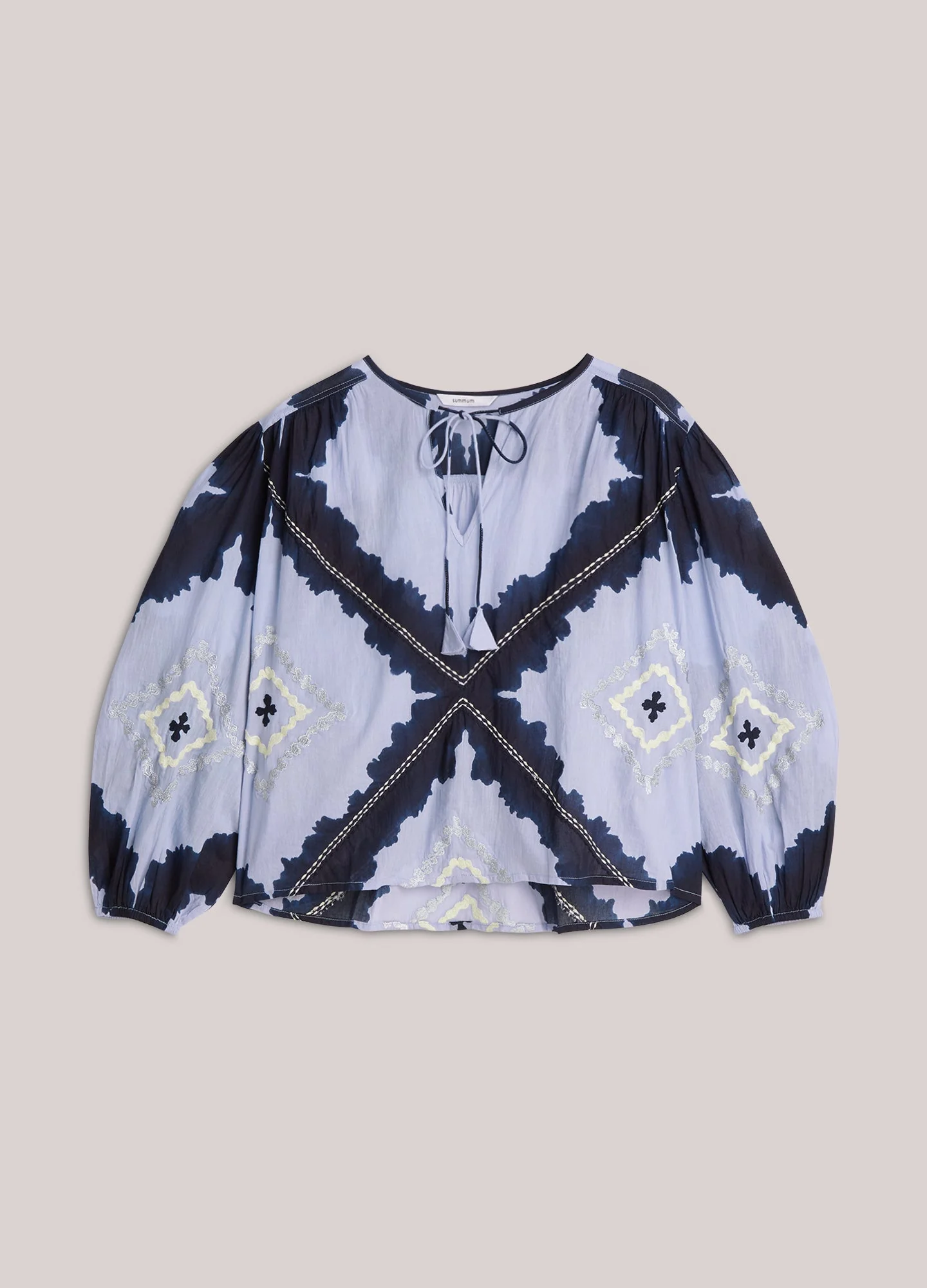Summum Woman Cotton Tie Die Blouse - Image 3