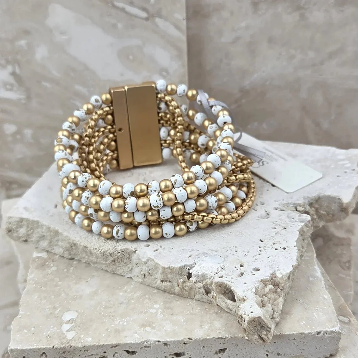 Tempest Designs Luxe multistrand beaded twist loop bracelet