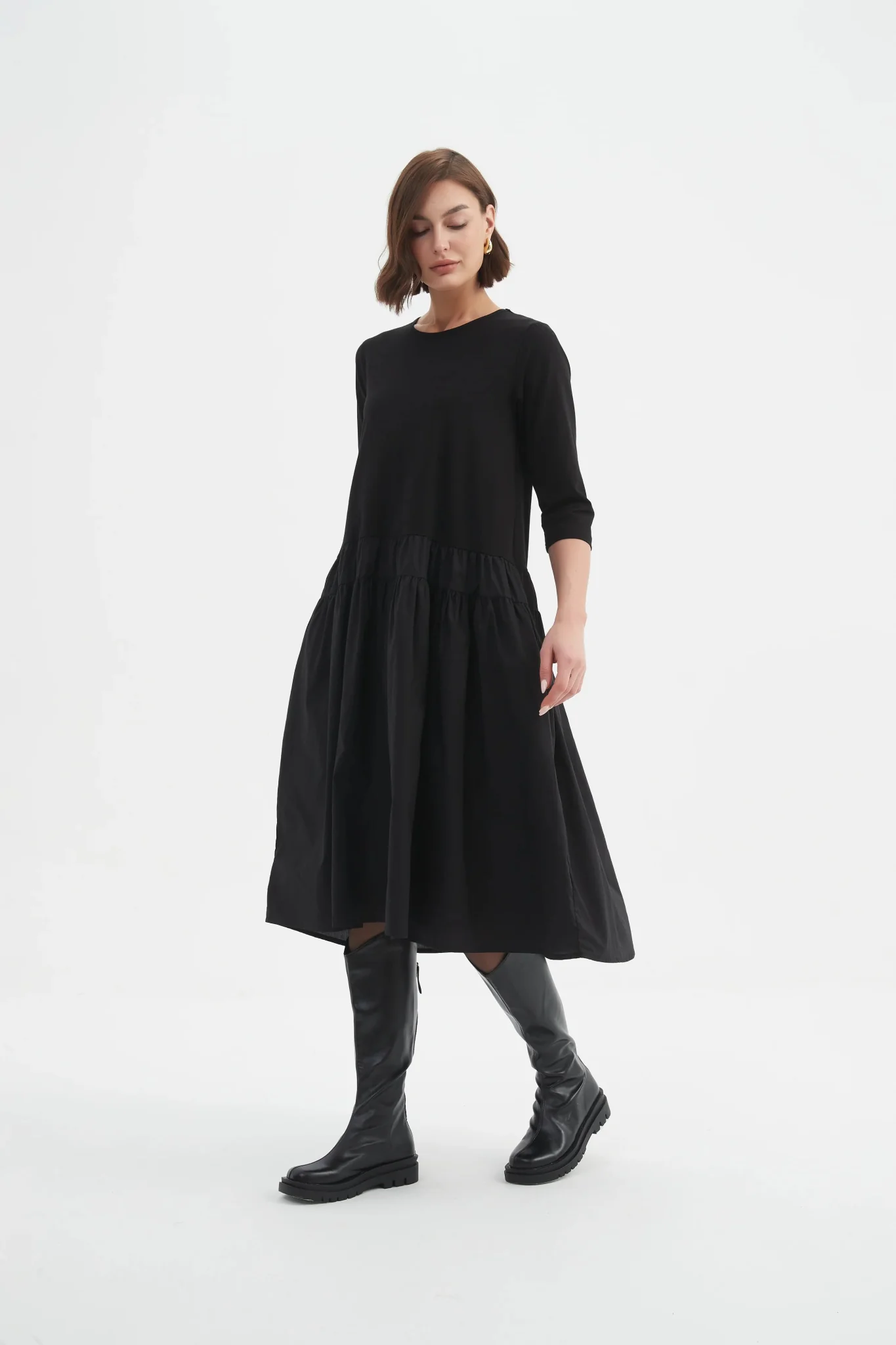 Tirelli Drop Waist Combi Dress