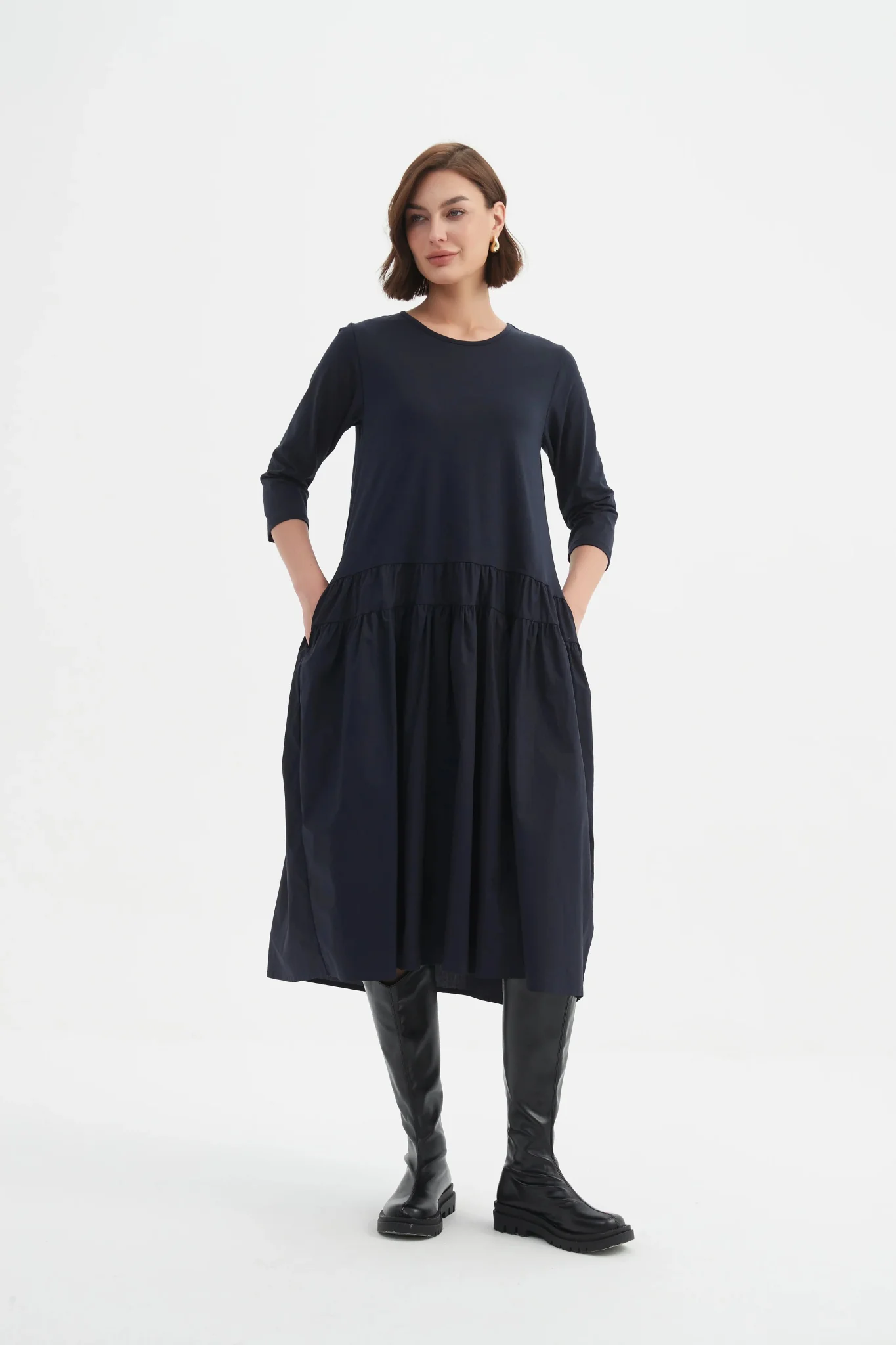 Tirelli Drop Waist Combi Dress - Image 4