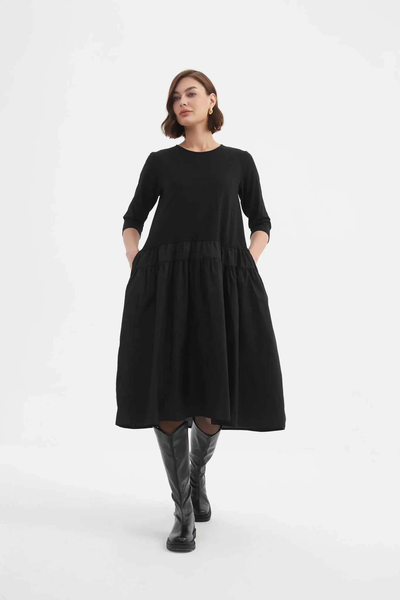 Tirelli Drop Waist Combi Dress - Image 8