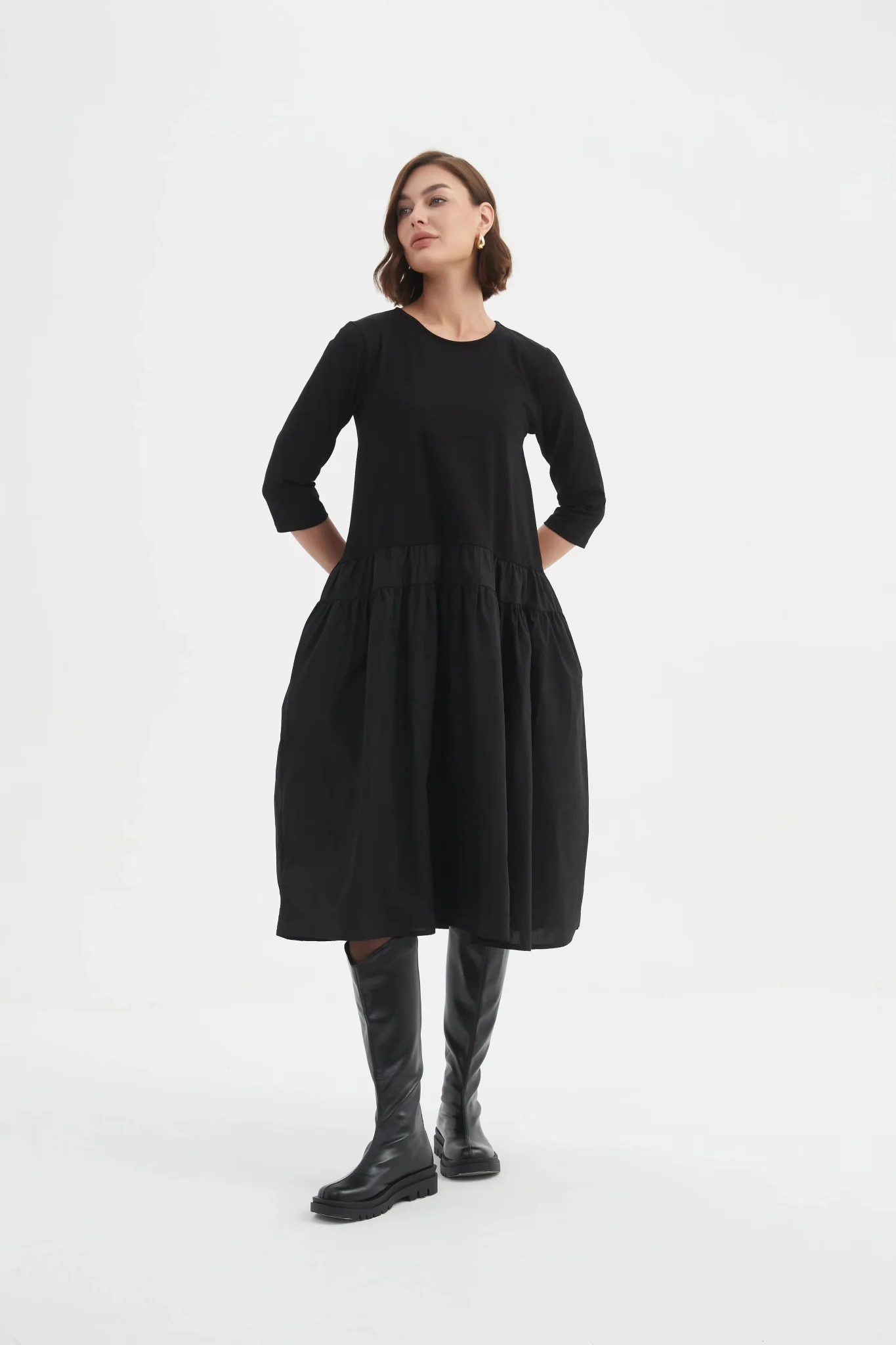 Tirelli Drop Waist Combi Dress - Image 9