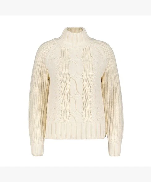Red Button Turtle Cable Sweater - Image 2