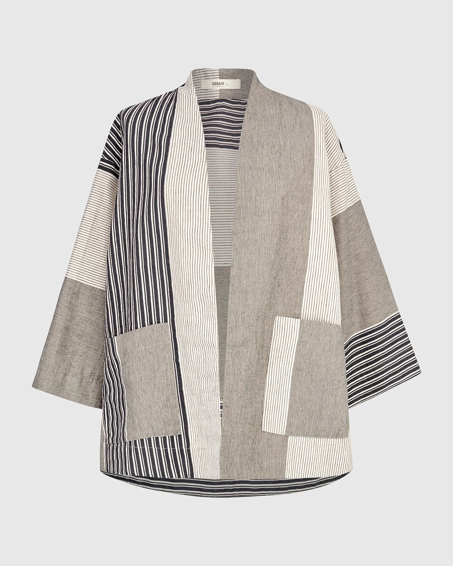 Urban Stripe Linen Mix Jacket - Image 8