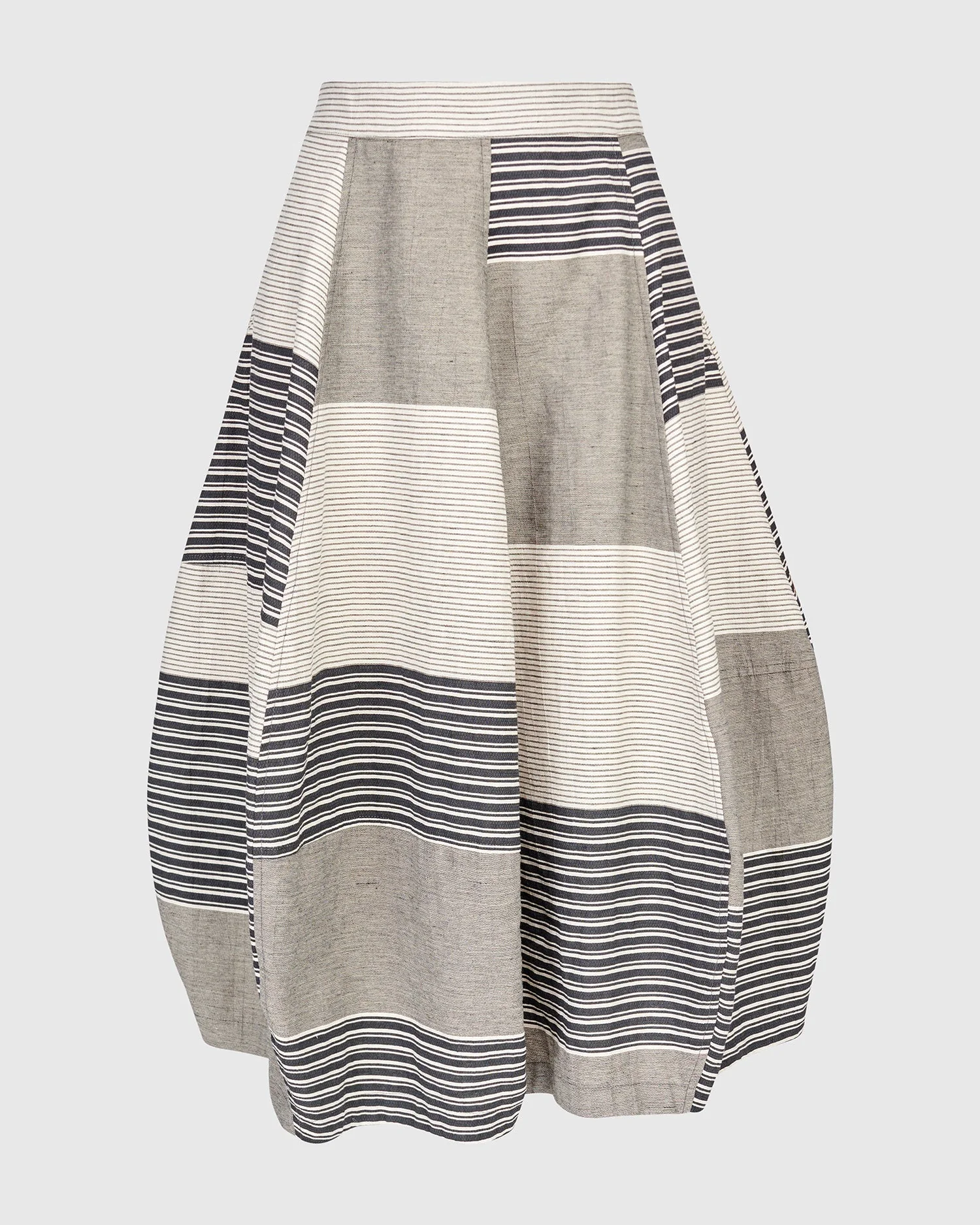 Urban Stripe Linen Mix Skirt - Image 7