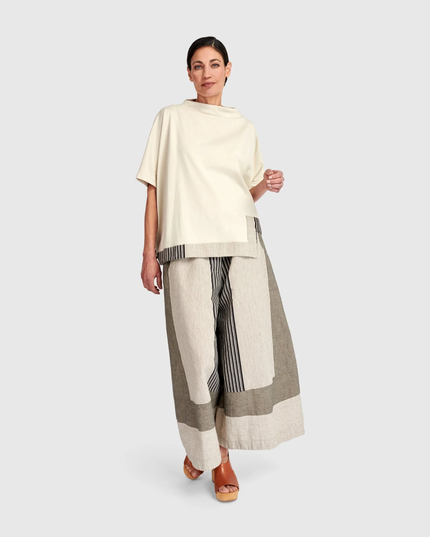 Urban Stripe Linen Mix Trouser - Image 4