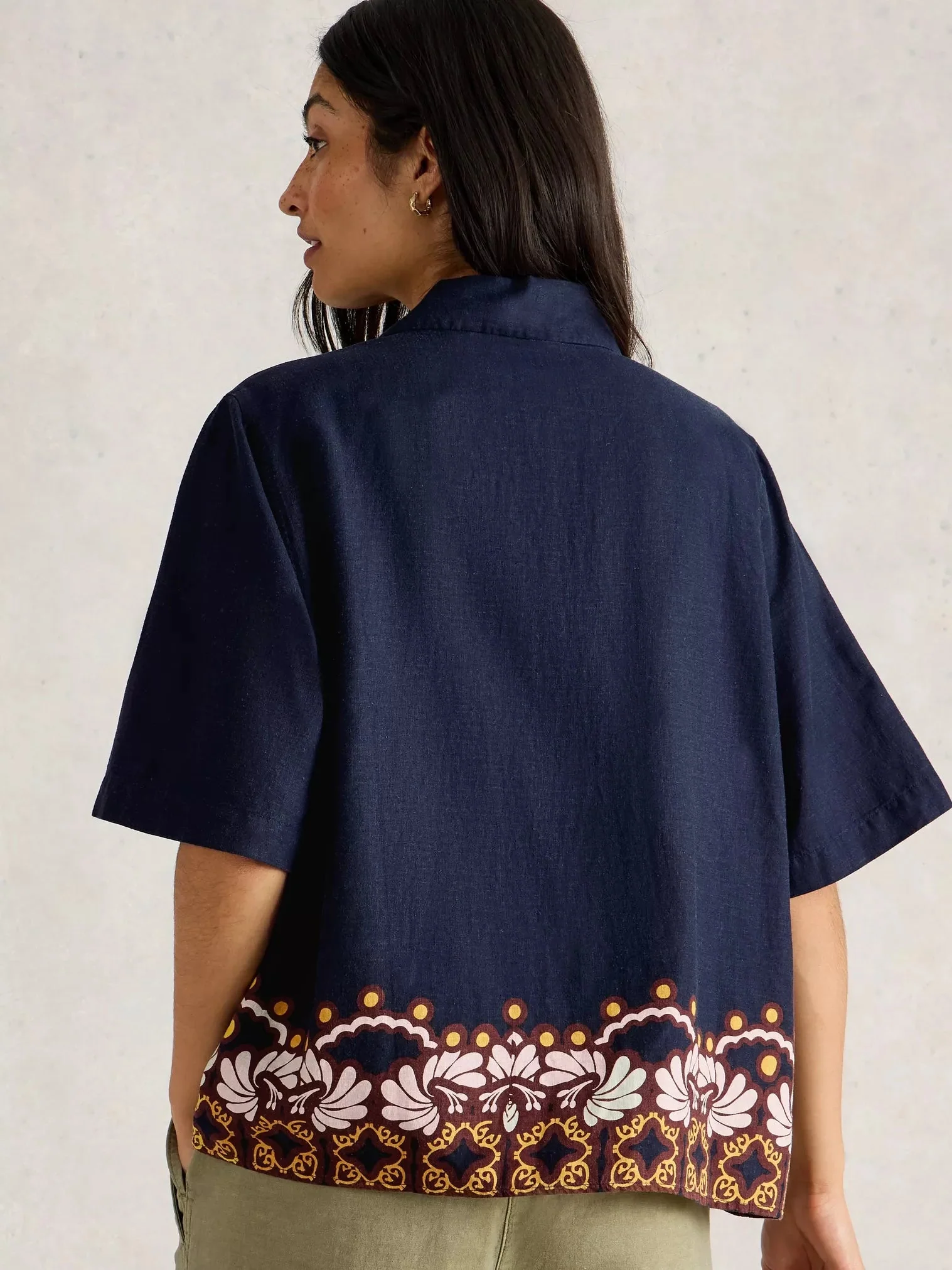 White Stuff Bella Linen Blend Resort Shirt - Image 3