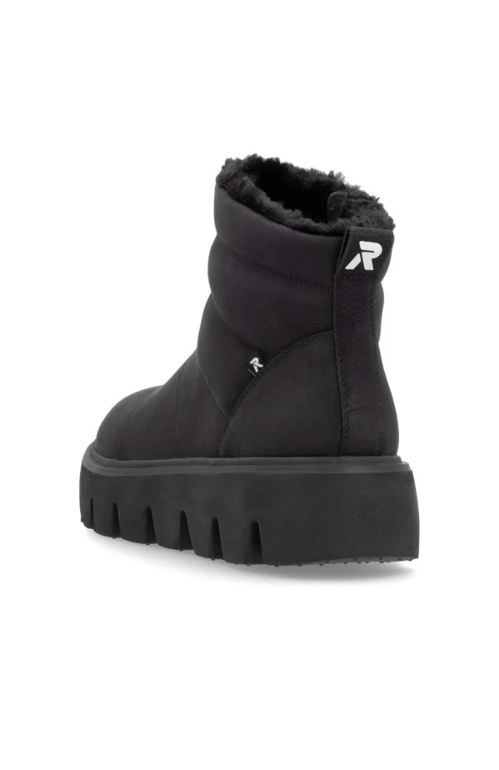 Rieker Wool Lined Boots Black - Image 4