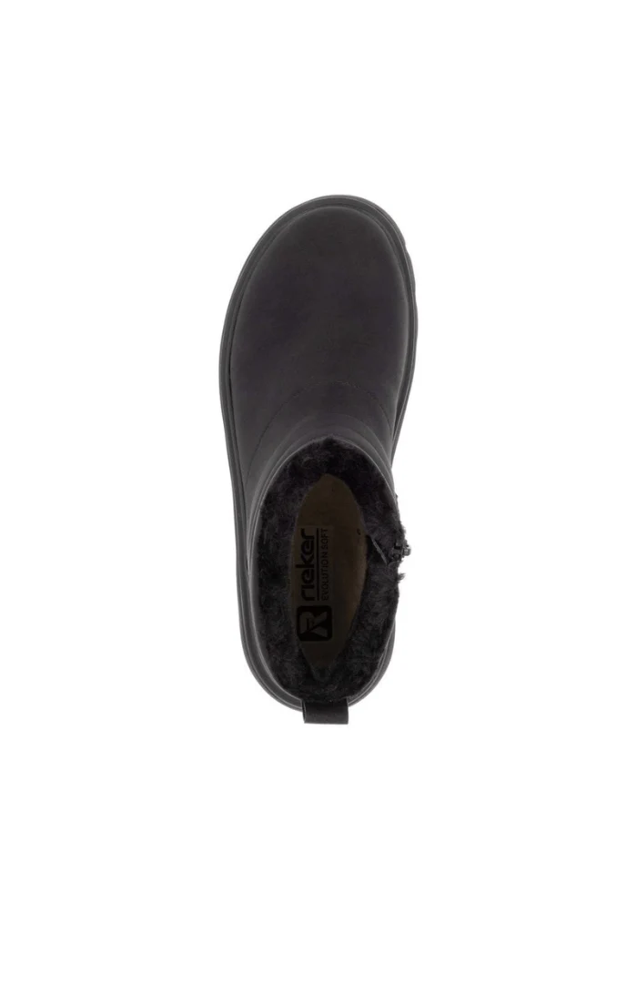 Rieker Wool Lined Boots Black - Image 5